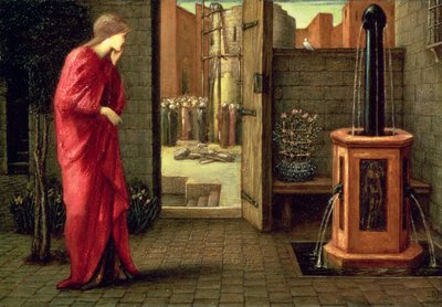 Danae ser på bygningen av det frekke tårnet, 1872 av Edward Burne Jones