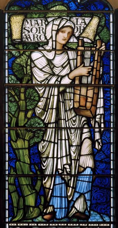 Edinburgh, St Giles Cathedral, Morris & Co., Edward Burne-Jones, Maria, 1886 av Edward Burne Jones