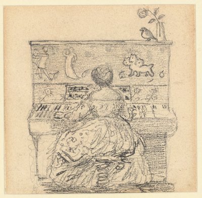 Georgiana Burne-Jones ved pianoet av Edward Burne Jones