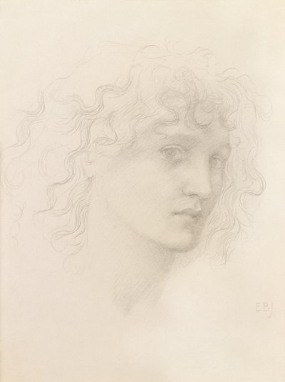 Leder for May Morris (blyant) av Edward Burne Jones