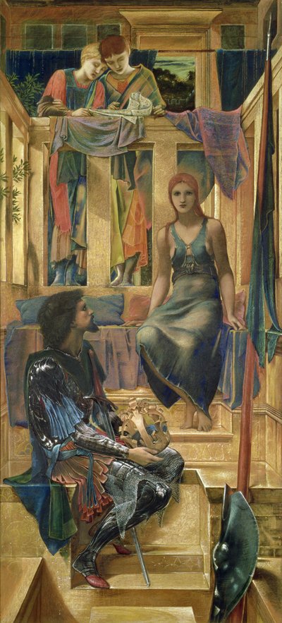 King Cophetua and the Beggar Maid - Tegneseriestudie, 1883 av Edward Burne Jones