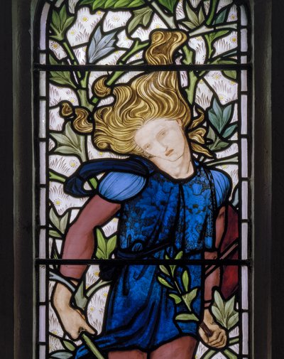 Knotty Ash, St John The Evangelist, Morris Marshall & Faulkner & Co, Edward Burne-Jones, Absalom detalj, 1872 av Edward Burne Jones