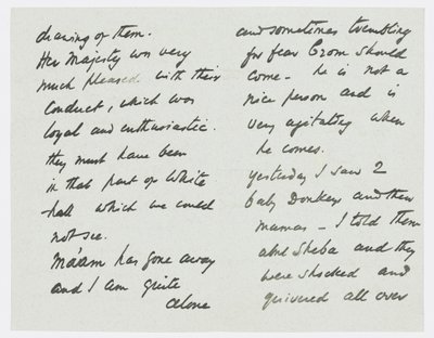 Brev til kunstnerens barnebarn Angela Thirkell (blyant på papir) av Edward Burne Jones