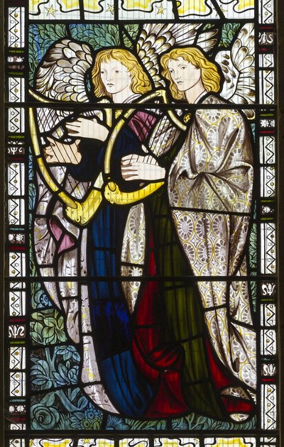 Musikalske engler, 1865 av Edward Burne Jones