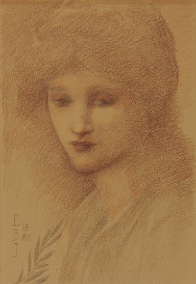Portrett av Laura Lyttelton, ny leietaker, med øynene hennes, 1885 av Edward Burne Jones