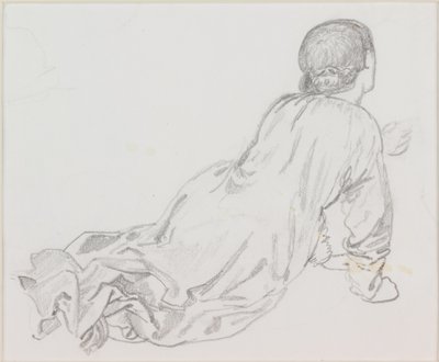 Liggende figur av Edward Burne Jones