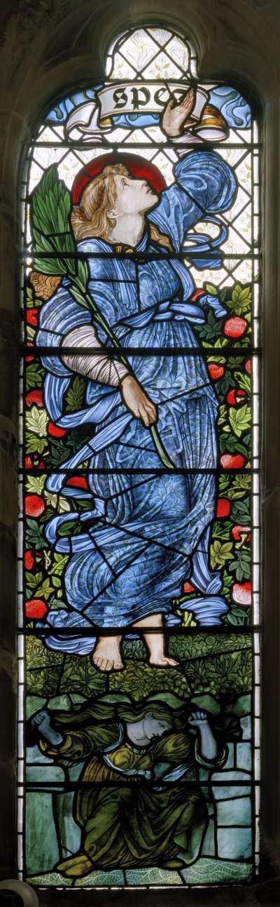 Rochdale, St Chad, Morris & Co., Edward Burne-Jones, Hope, 1873 av Edward Burne Jones