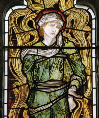 Shadrach, The Fiery Furnace, West Window, 1870 (farget glass) av Edward Burne Jones