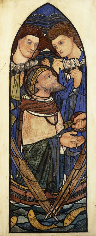 St. Peter synker i Tiberiashavet, av Edward Burne Jones