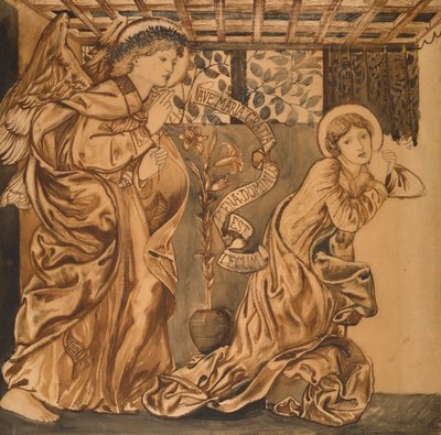 Bebudelsen, ca. 1862 av Edward Burne Jones