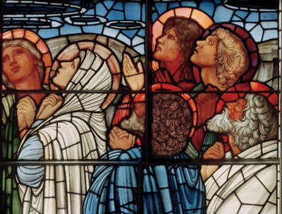 Ascension Window, detalj, 1885 (farget glass) av Edward Burne Jones