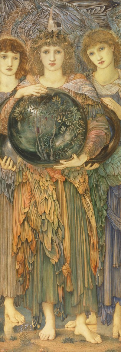 The Days of Creation: The Third Day, 1870-76 (wc, gouache, skallgull og platinamaling på lindekket panel) av Edward Burne Jones