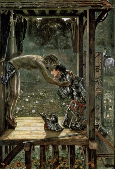 Den barmhjertige ridderen, 1863 av Edward Burne Jones