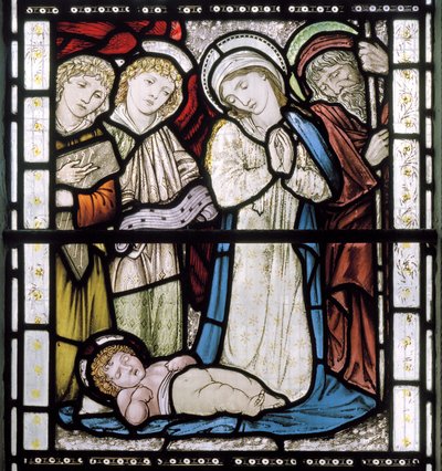The Nativity, 1877 (farget glass) av Edward Burne Jones