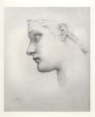 Variantstudie for dronningens leder i Laus Veneris av Edward Burne Jones