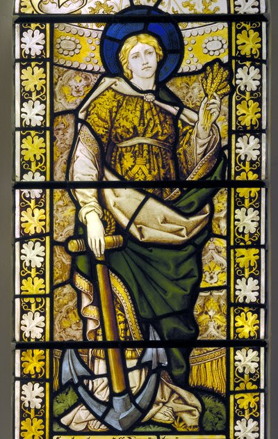 Forest Green, Holy Trinity, Burlison & Grylls, etter Edward Burne-Jones, Hope 1896 av Edward Coley after Burne Jones