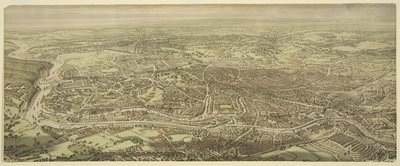 Fugleperspektiv av Bristol av Edward Colston Lavars