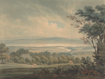 Møtet mellom elvene Severn og Wye, nær Chepstow av Edward Dayes