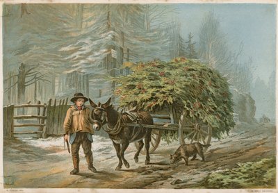 En mann som leder et esel av Edward Duncan