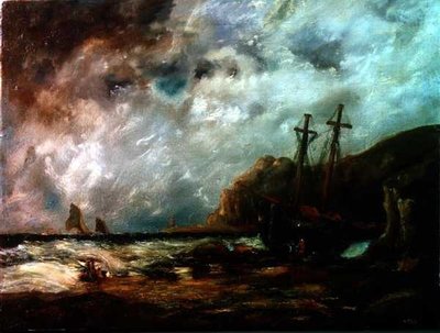 Kystscene av Edward Duncan