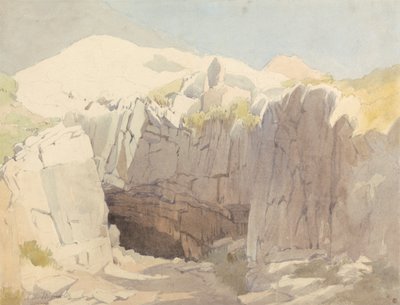 Studie av bergarter ved Mumbles av Edward Duncan