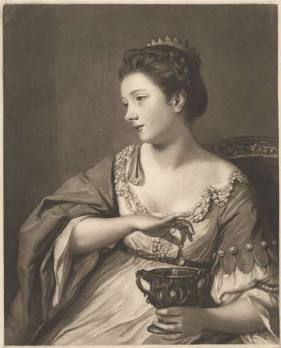 Miss Kitty Fisher som "Cleopatra Dissolving the Pearl" av Edward Fisher