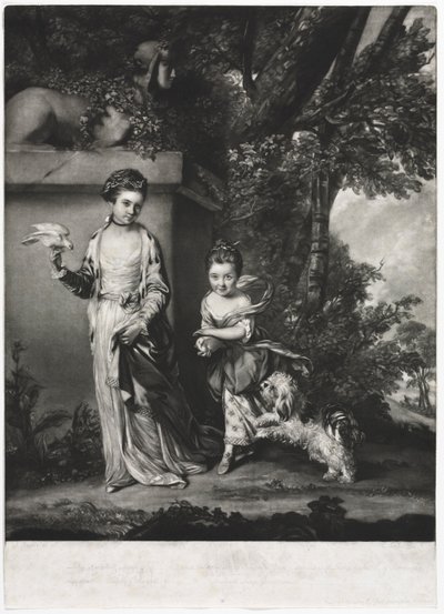 Damene Amabel og Mary Jemima Yorke, ca. 1761. av Edward Fisher