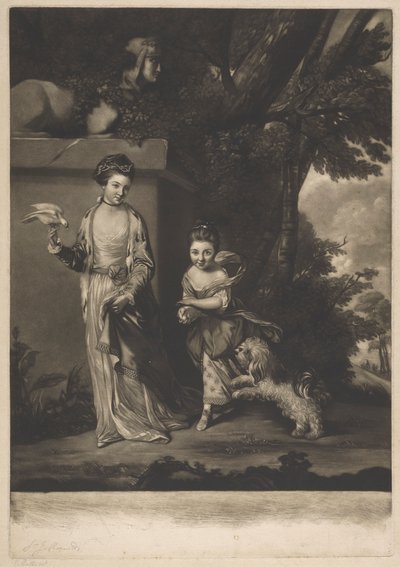 Damene Amabel og Mary Jemina Yorke av Edward Fisher