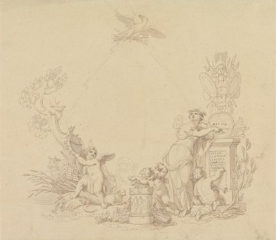 Design for illustrasjoner til Beethovens verk av Edward Francis Burney