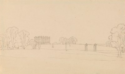 Fjernsyn over Easton Neston, Northants av Edward Francis Burney