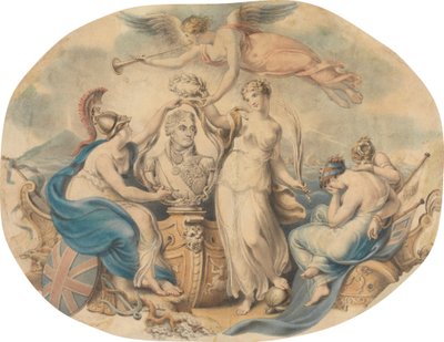 Hyllest til Nelson av Edward Francis Burney