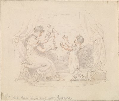 Illustrasjon for Den nye dukken: La meg ha den i mine egne hender av Edward Francis Burney