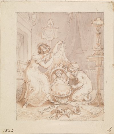 Illustrasjon for Den nye dukken: Uten tittel av Edward Francis Burney