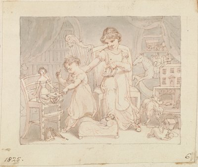 Illustrasjon for Den nye dukken: Uten tittel av Edward Francis Burney