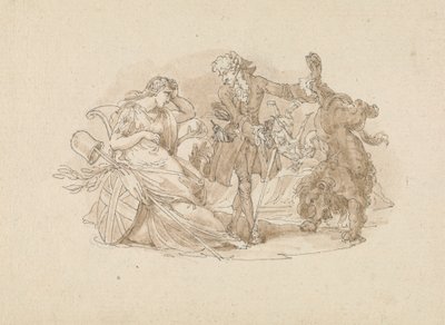 Teaterscene av Edward Francis Burney