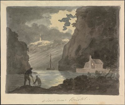 Utsikt nær Bristol av Edward Francis Burney