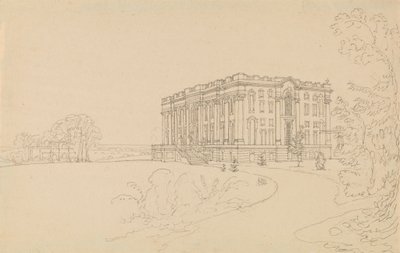 Utsikt over Easton Neston, Northants av Edward Francis Burney