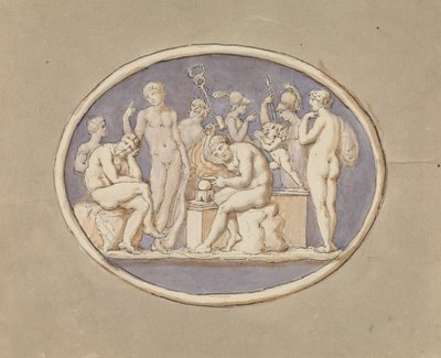 Vulcan og gudene og gudinnene av Edward Francis Burney