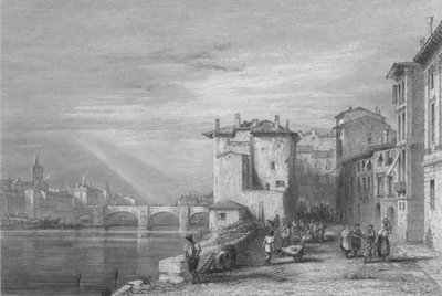 Verona, 1832. av Edward Francis Finden