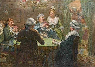 A Christmas Whist Party - med sesongbaserte rundespill for de yngre generasjonene av Edward Frederick Brewtnall