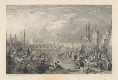 Old London Bridge og omegn av Edward Goodall