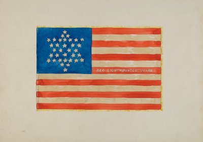 Flagg: Borgerkrig, ca. 1936. av Edward Grant