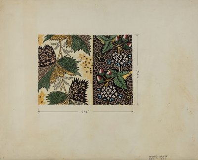 Stykke av Calico, ca. 1936. av Edward Grant