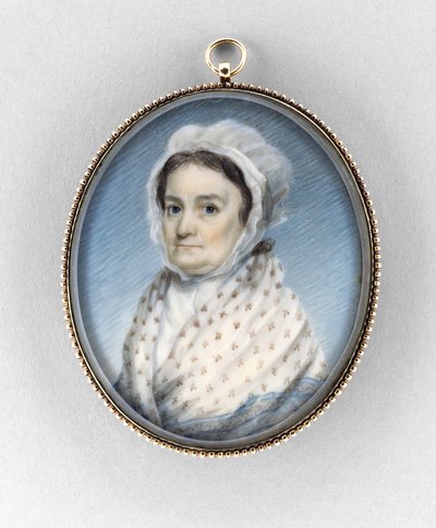 Mary Gould Almy, ca. 1797-1800 (akvarell på elfenben av Edward Greene Malbone