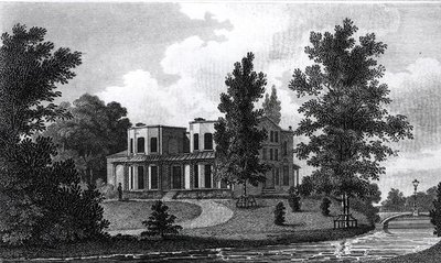 Lord Nelsons Villa i Merton, utgitt 1806 av Edward Gyfford