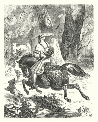 En gammel ballade omskrevet (gravering) av Edward Henry (after) Corbould
