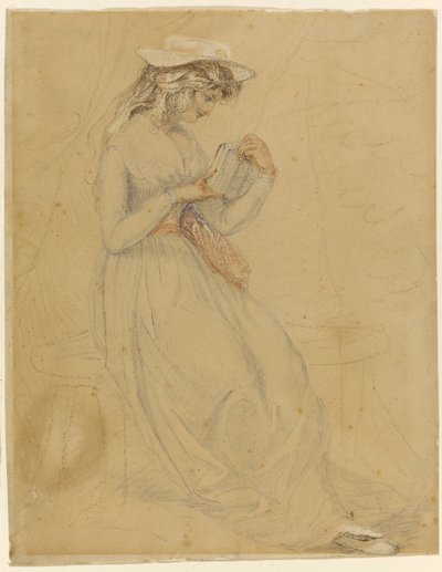 Illustrasjon for George Washington Jones: A Christmas Gift That Went A-Begging, 1903 (kull, vask og kinesisk hvit på papir) av Edward Henry Potthast