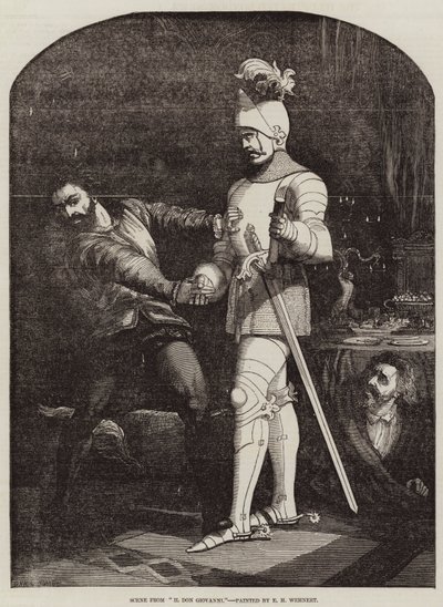 Scene fra Don Giovanni av Edward Henry Wehnert