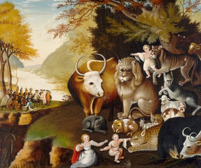 Det fredelige rike, ca. 1834 av Edward Hicks
