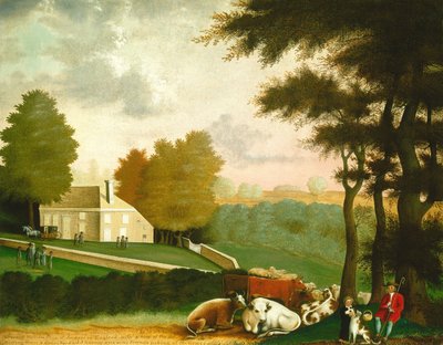 The Grave of William Penn, ca. 18471848. av Edward Hicks